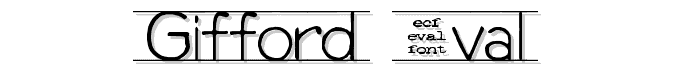 gifford (eval) font